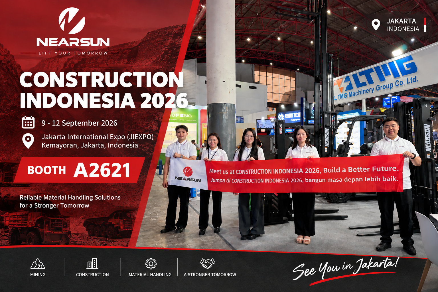 与 NEARSUN 相约 Construction Indonesia 2026